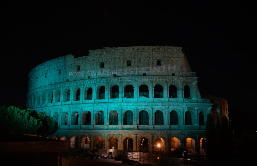 Il Colosseo si illumina per la PCOS: un simbolo di speranza